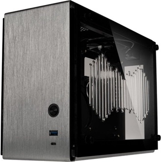 Zalman M2 mini táp nélküli ablakos Mini-ITX számítógépház ezüst