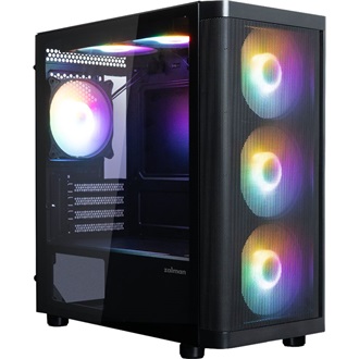 Zalman M4 SE BLACK táp nélküli ablakos MT Mini Tower számítógépház fekete