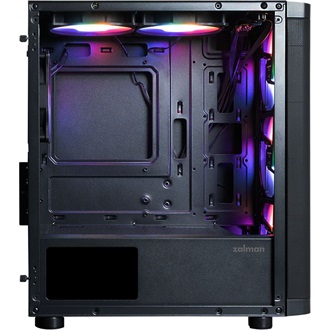Zalman M4 SE BLACK táp nélküli ablakos MT Mini Tower számítógépház fekete