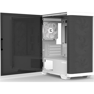 Zalman M4 fehér (táp nélküli) ablakos mATX ház