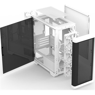 Zalman M4 fehér (táp nélküli) ablakos mATX ház