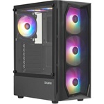 Zalman N4 táp nélküli ablakos Mid Tower számítógépház fekete