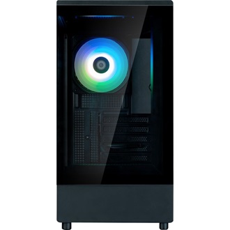 Zalman P10 BLACK táp nélküli ablakos MT Mini Tower számítógépház fekete
