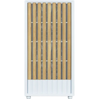 Zalman P10 Namu táp nélküli ablakos MT Mini Tower számítógépház fehér-barna