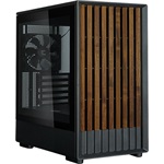 Zalman P10 Namu táp nélküli ablakos MT Mini Tower számítógépház fekete-barna