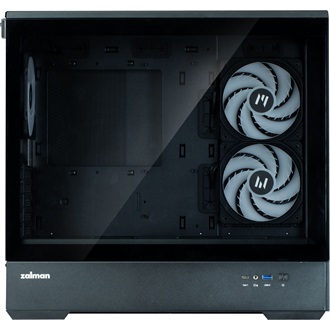 Zalman P30 BLACK V2 táp nélküli ablakos MT Mini Tower számítógépház fekete