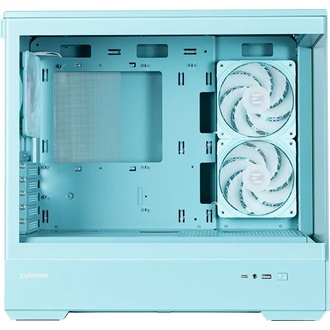 Zalman P30 MINT V2 táp nélküli ablakos MT Mini Tower számítógépház zöld