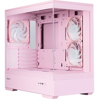 Zalman P30 PINK V2 táp nélküli ablakos MT Mini Tower számítógépház rózsaszín