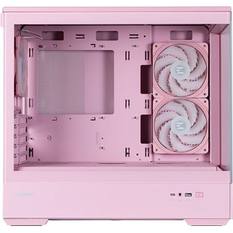 Zalman P30 PINK V2 táp nélküli ablakos MT Mini Tower számítógépház rózsaszín