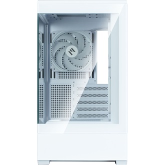 Zalman P30 WHITE V2 táp nélküli ablakos MT Mini Tower számítógépház fehér