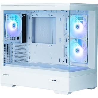 Zalman P30 White táp nélküli ablakos MT Mini Tower számítógépház fehér