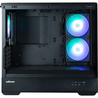 Zalman P30 BLACK táp nélküli ablakos MT Mini Tower számítógépház fekete
