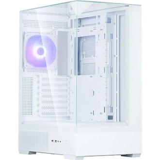 Zalman P40 Prism Plus táp nélküli ablakos Mid Tower számítógépház fehér