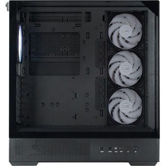 Zalman P40 Prism Plus táp nélküli ablakos Mid Tower számítógépház fekete