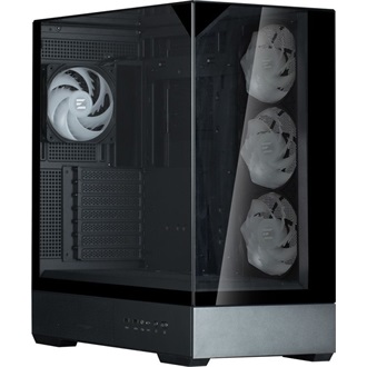 Zalman P40 Prism Plus táp nélküli ablakos Mid Tower számítógépház fekete