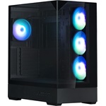 Zalman P40 Prism Plus táp nélküli ablakos Mid Tower számítógépház fekete