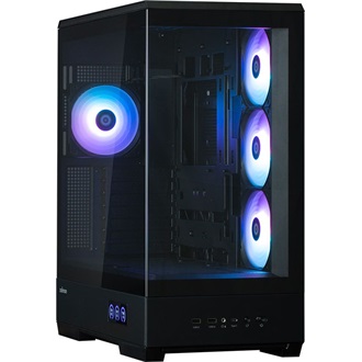 Zalman P50 DS táp nélküli ablakos Mid Tower számítógépház fekete