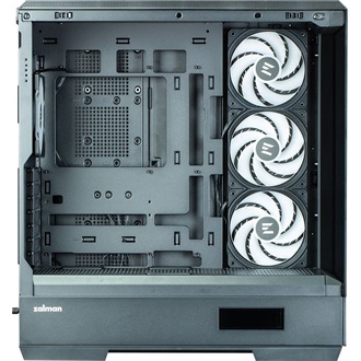 Zalman P50 DS táp nélküli ablakos Mid Tower számítógépház fekete