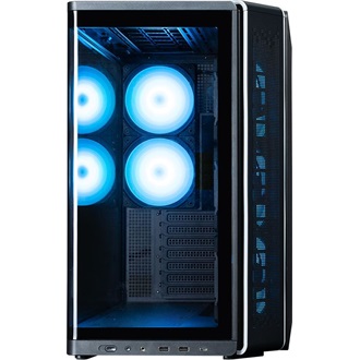 Zalman P60 táp nélküli ablakos Mid Tower számítógépház fekete