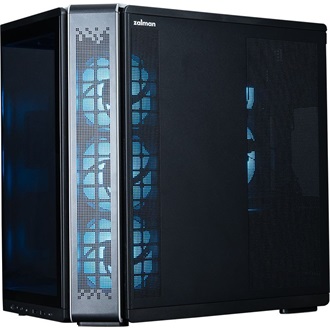 Zalman P60 táp nélküli ablakos Mid Tower számítógépház fekete