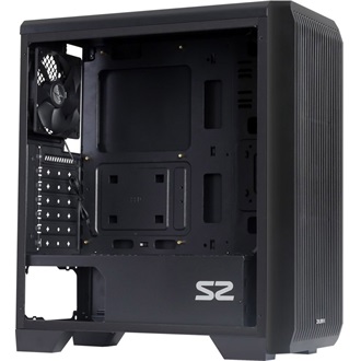 Zalman S2 táp nélküli ablakos Mid Tower számítógépház fekete
