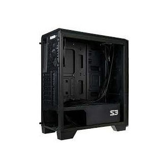 Zalman S3 TG táp nélküli ablakos Mid Tower számítógépház fekete