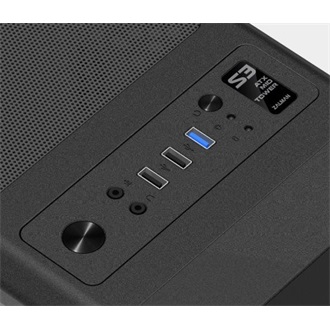 Zalman S3 TG táp nélküli ablakos Mid Tower számítógépház fekete
