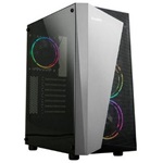 Zalman S4 PLUS táp nélküli ablakos Mid Tower számítógépház ezüst-fekete