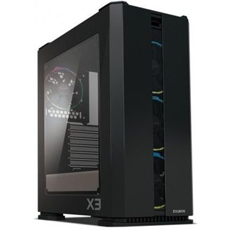 Zalman X3 BLACK táp nélküli Mid Tower számítógépház fekete