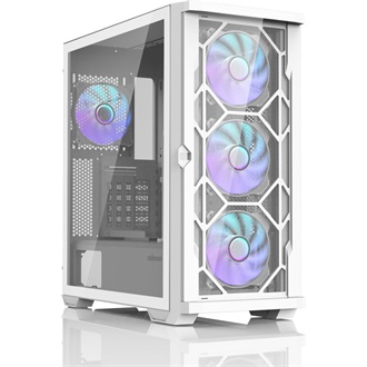 Zalman Z10 DUO táp nélküli ablakos Mid Tower számítógépház fehér