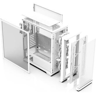 Zalman Z10 DUO táp nélküli ablakos Mid Tower számítógépház fehér