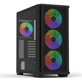 Zalman Z10 PLUS táp nélküli ablakos Mid Tower számítógépház fekete