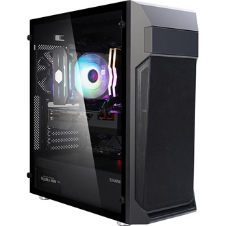 Zalman Z1 PLUS táp nélküli ablakos Mid Tower számítógépház fekete