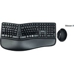 Zalman ZM-K690M Ergonomic USB magyar membrán billentyűzet + egér fekete (mouse: A)