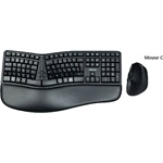 Zalman ZM-K690M Ergonomic USB magyar membrán billentyűzet + egér fekete (mouse: C)