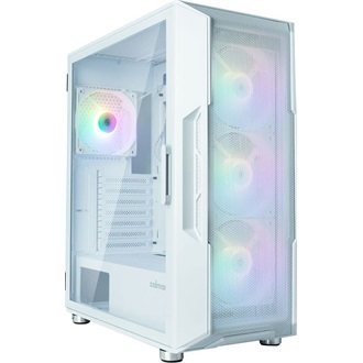 Zalman i3 NEO ARGB White táp nélküli ablakos Mid Tower számítógépház fehér