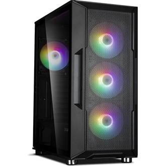 Zalman i3 NEO ARGB táp nélküli ablakos Mid Tower számítógépház fekete