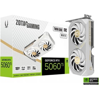 Zotac GeForce RTX 5060 Ti Twin Edge White OC 16GB GDDR7 128-bit grafikus kártya
