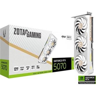 Zotac GeForce RTX 5070 AMP White Edition 12GB GDDR7 192-bit grafikus kártya
