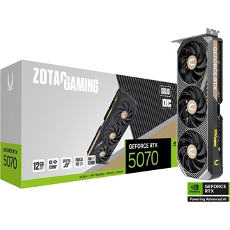 Zotac GeForce RTX 5070 Solid OC 12GB GDDR7 192-bit grafikus kártya