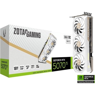 Zotac GeForce RTX 5070 Ti Solid Core White OC 16GB GDDR7 256-bit grafikus kártya SFF