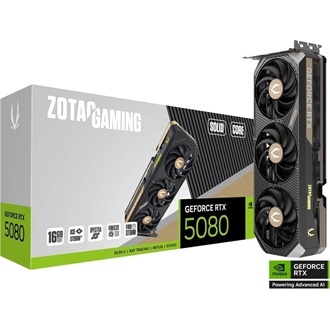 Zotac GeForce RTX 5080 Solid Core 16GB GDDR7 256-bit grafikus kártya