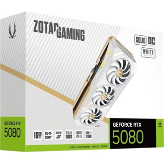 Zotac GeForce RTX 5080 Solid Core White OC 16GB GDDR7 256-bit grafikus kártya