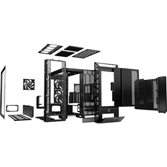 be quiet! Dark Base Pro 901 táp nélküli ablakos Full Tower számítógépház fekete