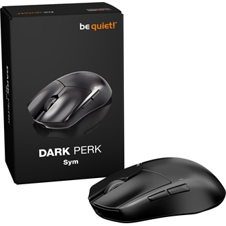 be quiet! Dark Perk Sym optikai vezeték nélküli egér fekete