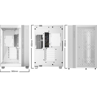 be quiet! LIGHT BASE 600 DX táp nélküli ablakos Mid Tower számítógépház fehér