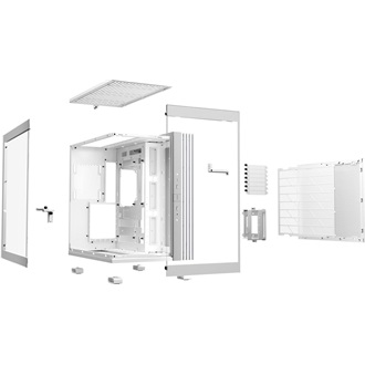 be quiet! LIGHT BASE 600 DX táp nélküli ablakos Mid Tower számítógépház fehér