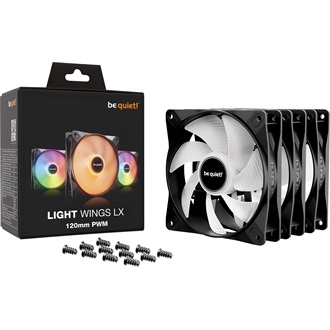 be quiet! LIGHT WINGS LX 120mm Triple-Pack rendszerhűtő ventilátor kit fekete