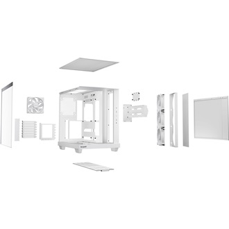 be quiet! Light Base 500 LX táp nélküli ablakos Mid Tower számítógépház fehér