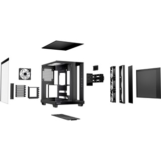 be quiet! Light Base 500 LX táp nélküli ablakos Mid Tower számítógépház fekete